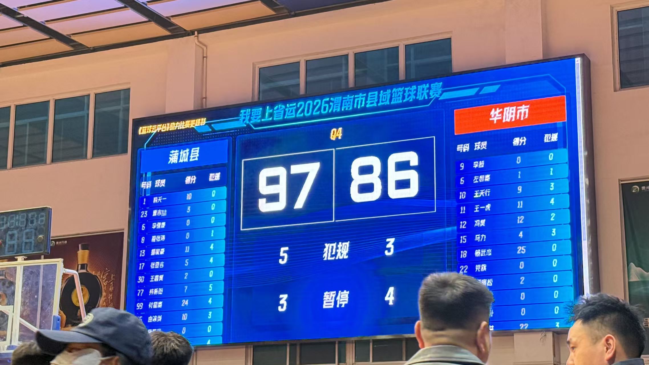 篮球LED大屏计分系统 - 3v3比赛实拍